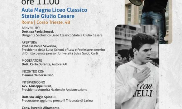 Legalità e nuove generazioni, a Roma confronto tra istituzioni e studenti